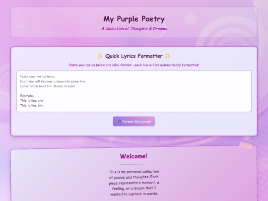 lyricformatbot screenshot