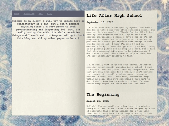 blog screenshot