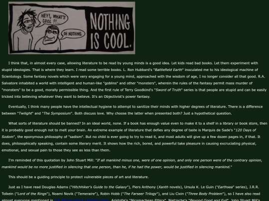 literature screenshot