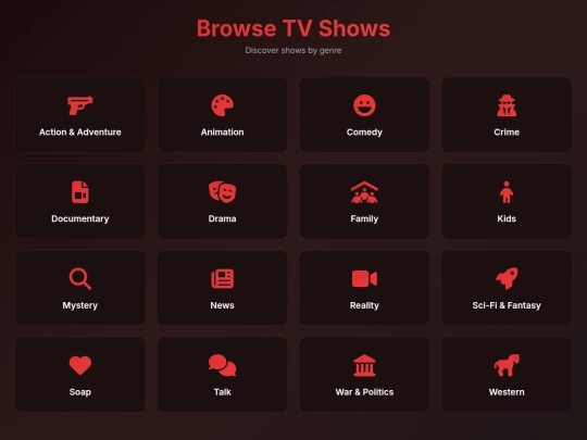 media/section/shows screenshot