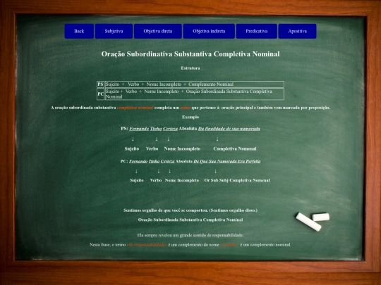 completiva nominal screenshot