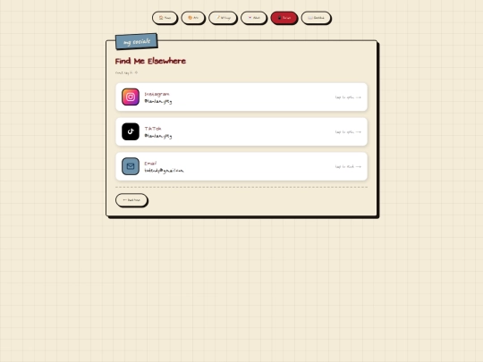 socials screenshot