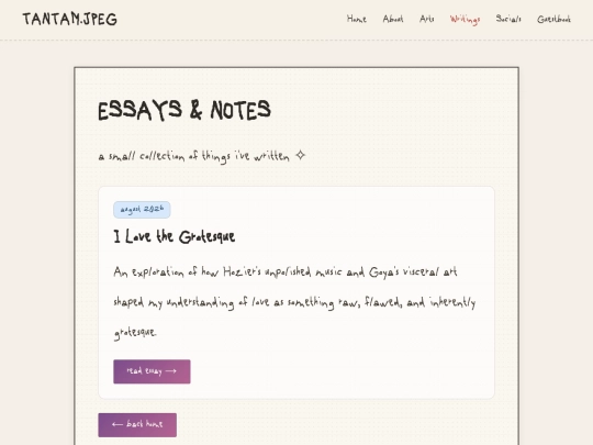 writing screenshot