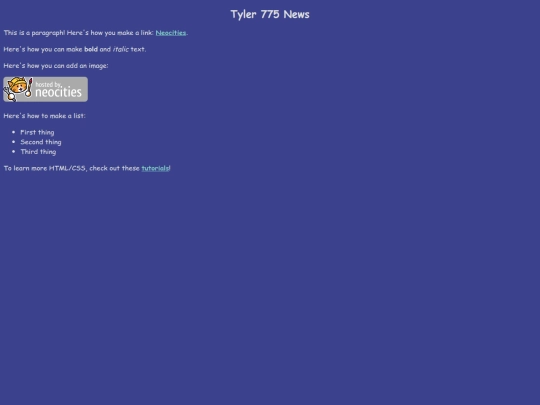 index screenshot