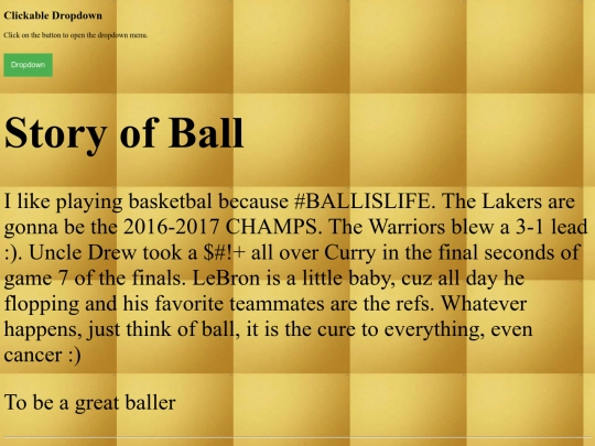 html coding screenshot