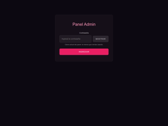 beneficios/admin screenshot