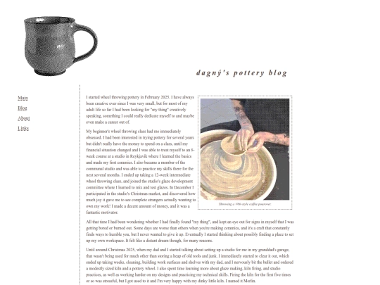 ceramics/about screenshot