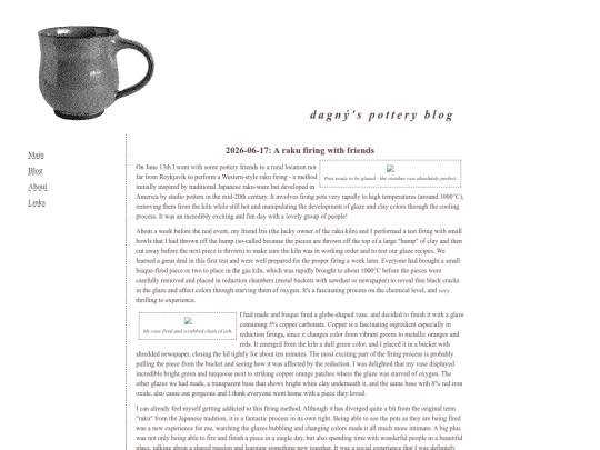 ceramics/blog screenshot