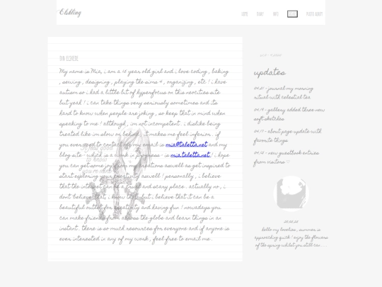info screenshot