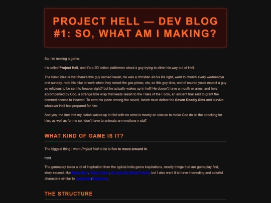 Devblog screenshot