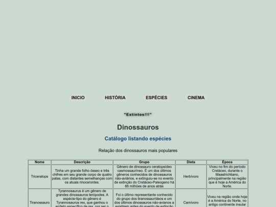 especies screenshot