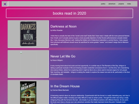 books_2020 screenshot