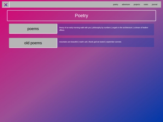 poetry screenshot