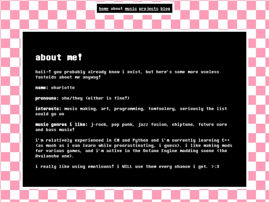 pages/about screenshot
