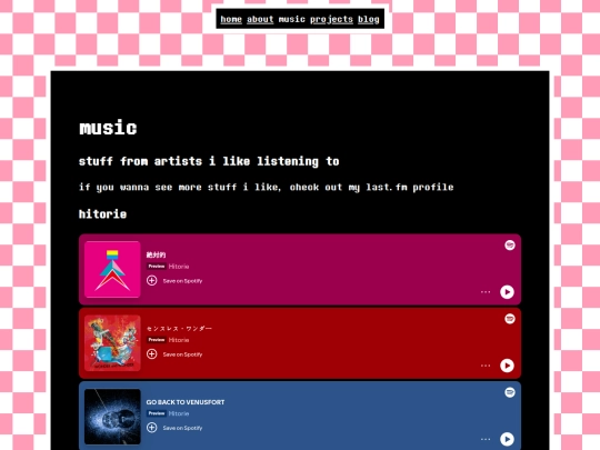 pages/music screenshot