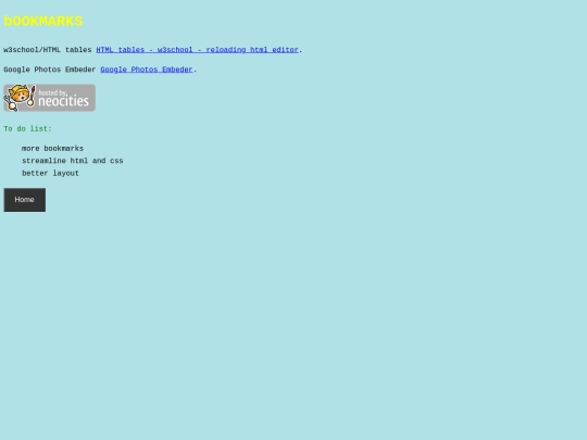 bookmarks screenshot