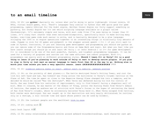 emailTimeline screenshot