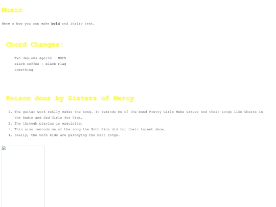 music screenshot
