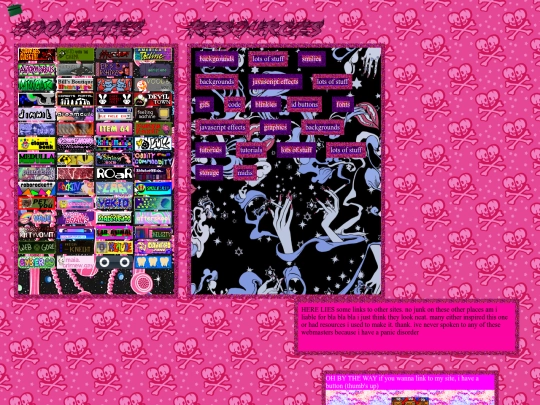 links screenshot