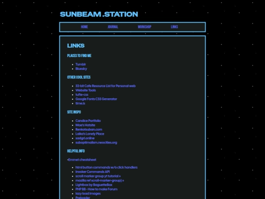 links screenshot