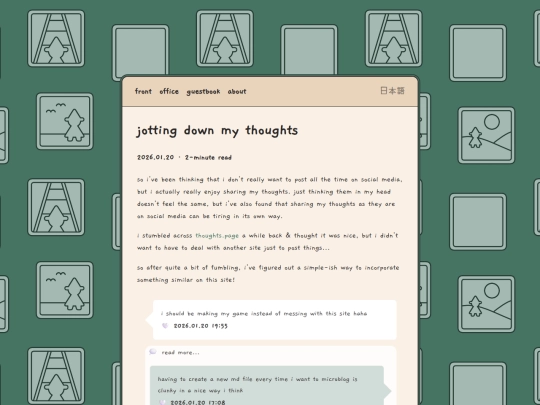 office/2026-01-20-jotting-down-my-thoughts screenshot