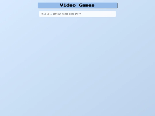 pages/videogames screenshot