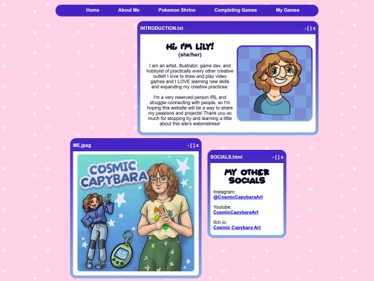 aboutMe screenshot