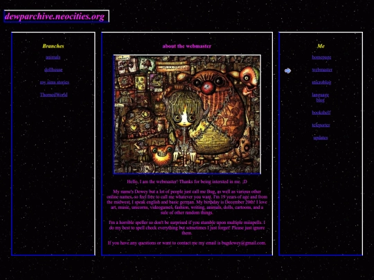 webmaster screenshot