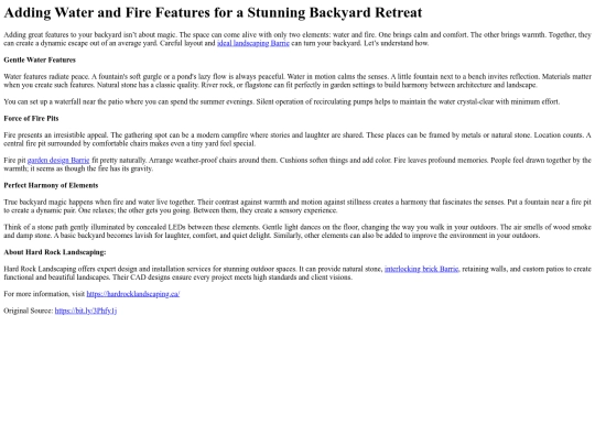 AddingWaterandFireFeaturesforaStunningBackyardRetreat screenshot