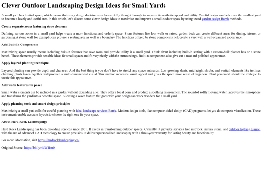 CleverOutdoorLandscapingDesignIdeasforSmallYards screenshot