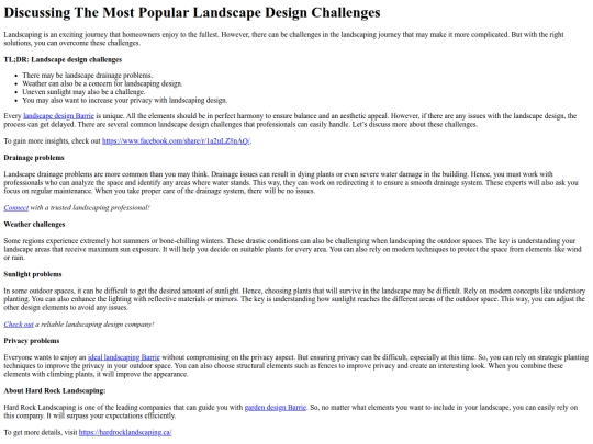 DiscussingTheMostPopularLandscapeDesignChallenges screenshot