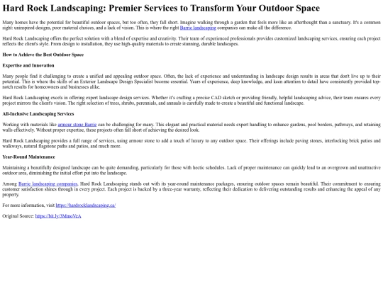 HardRockLandscapingPremierServicestoTransformYourOutdoorSpace screenshot