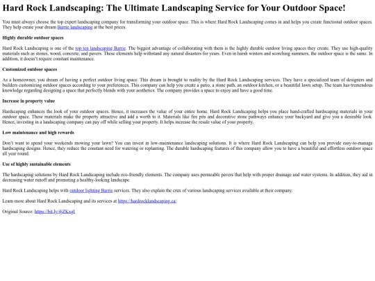 HardRockLandscapingTheUltimateLandscapingServiceforYourOutdoorSpace screenshot