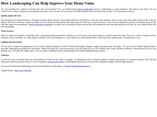 HowLandscapingCanHelpImproveYourHomeValue screenshot