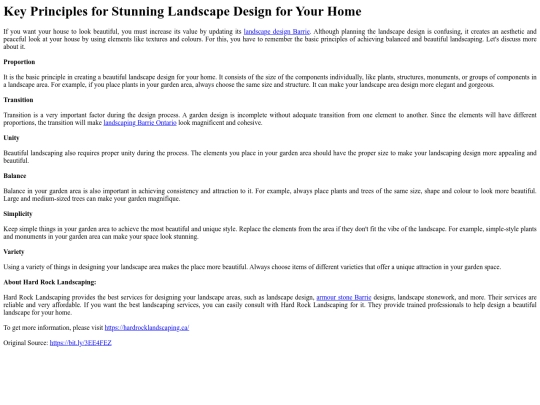 KeyPrinciplesforStunningLandscapeDesignforYourHome screenshot