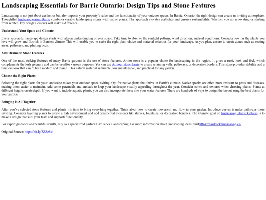 LandscapingEssentialsforBarrieOntarioDesignTipsandStoneFeatures screenshot