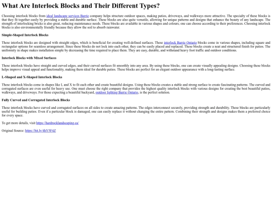 WhatAreInterlockBlocksandTheirDifferentTypes screenshot