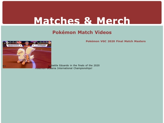 PokeSource/MatchesMerch screenshot