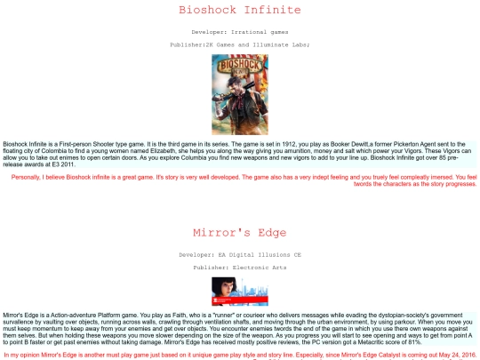 cssclassminiproject screenshot