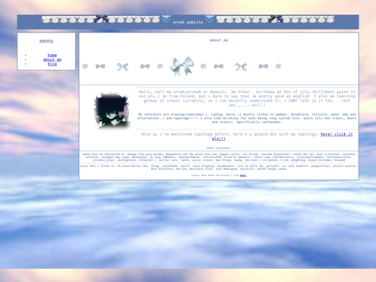 aboutme screenshot