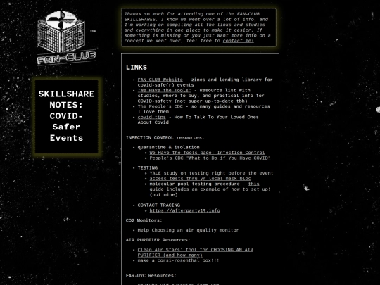 SKILLSHARES/safereventsnotes screenshot