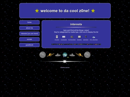 interests screenshot