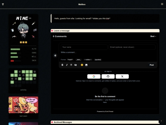 message screenshot