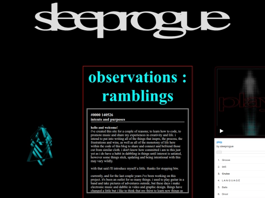blog screenshot