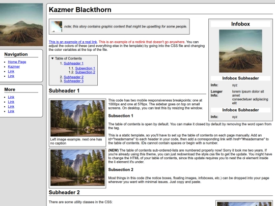 example screenshot