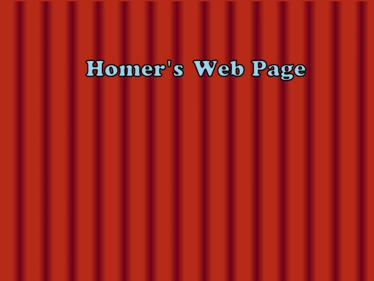 homerswebpage screenshot