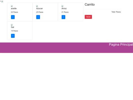 carrito despensa screenshot