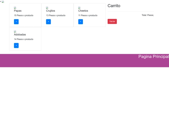 carrito sabritas screenshot
