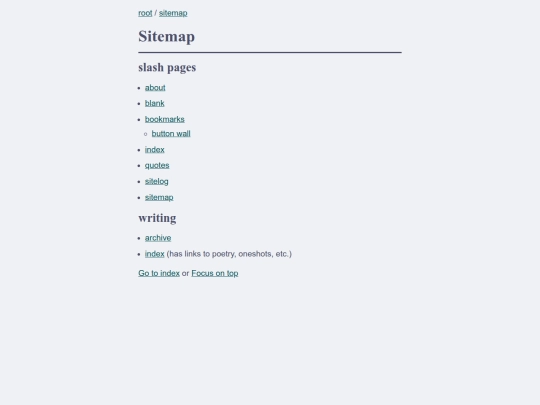 sitemap screenshot