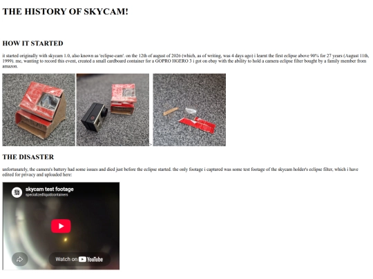 skycam/skycamhistory screenshot